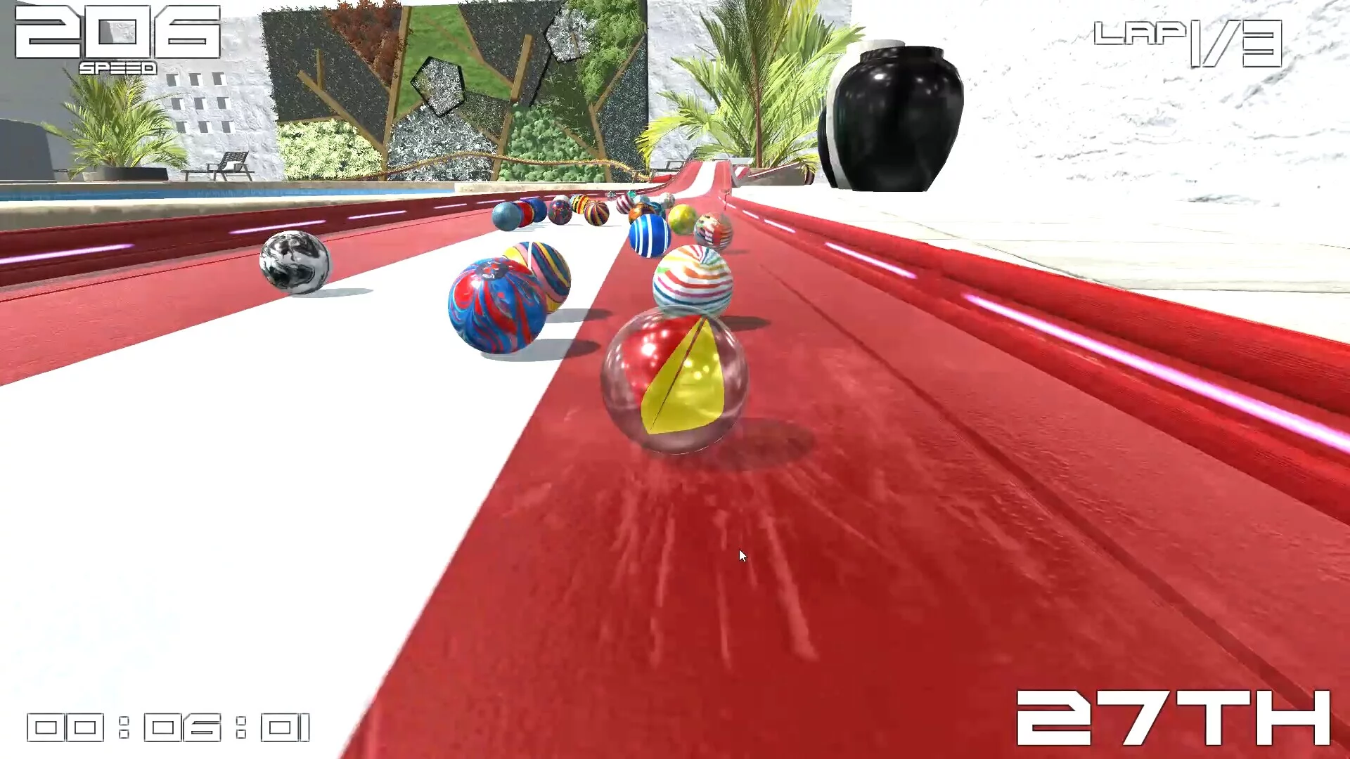 Изображение игры: Marble Ball Racing 2022