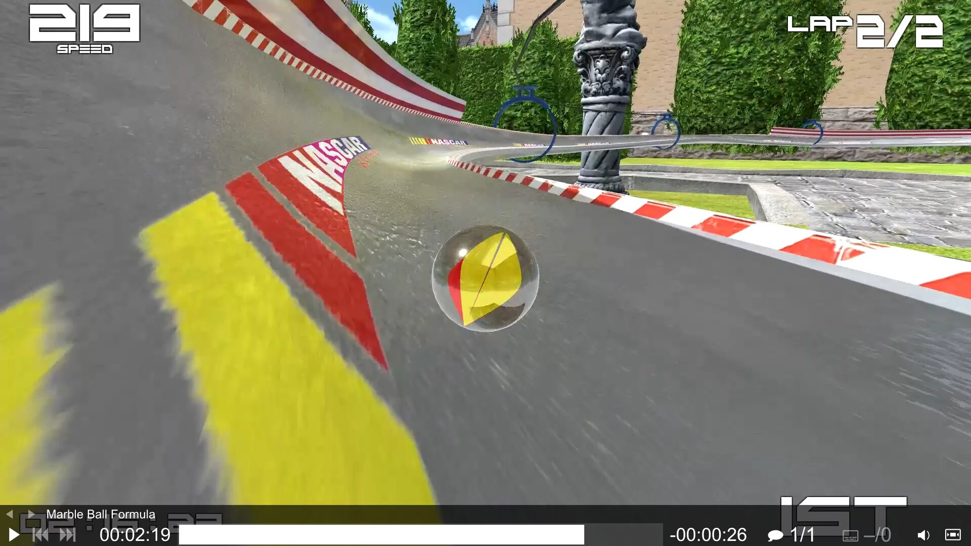 Изображение игры: Marble Ball Racing 2022