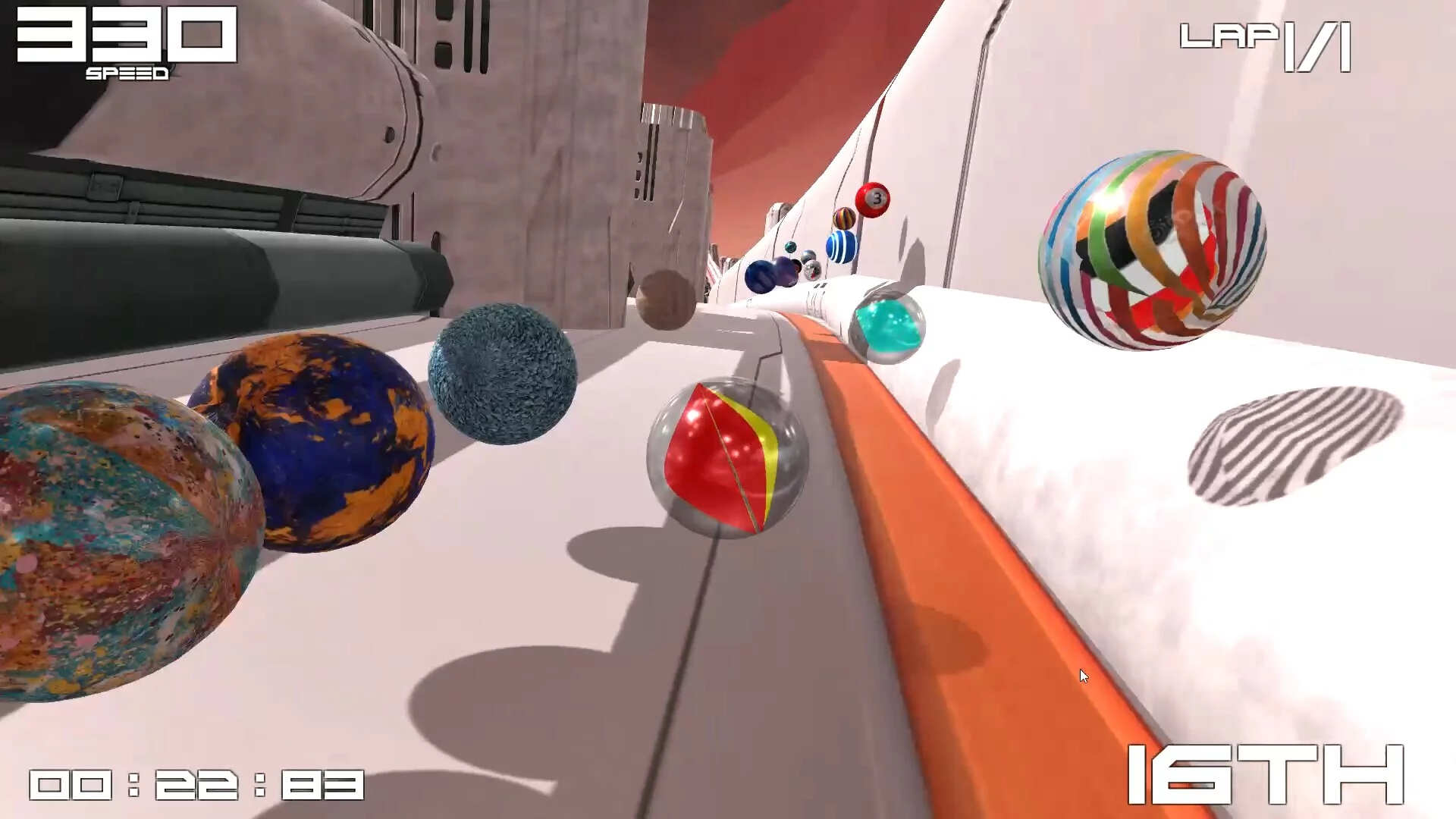 Изображение игры: Marble Ball Racing 2022