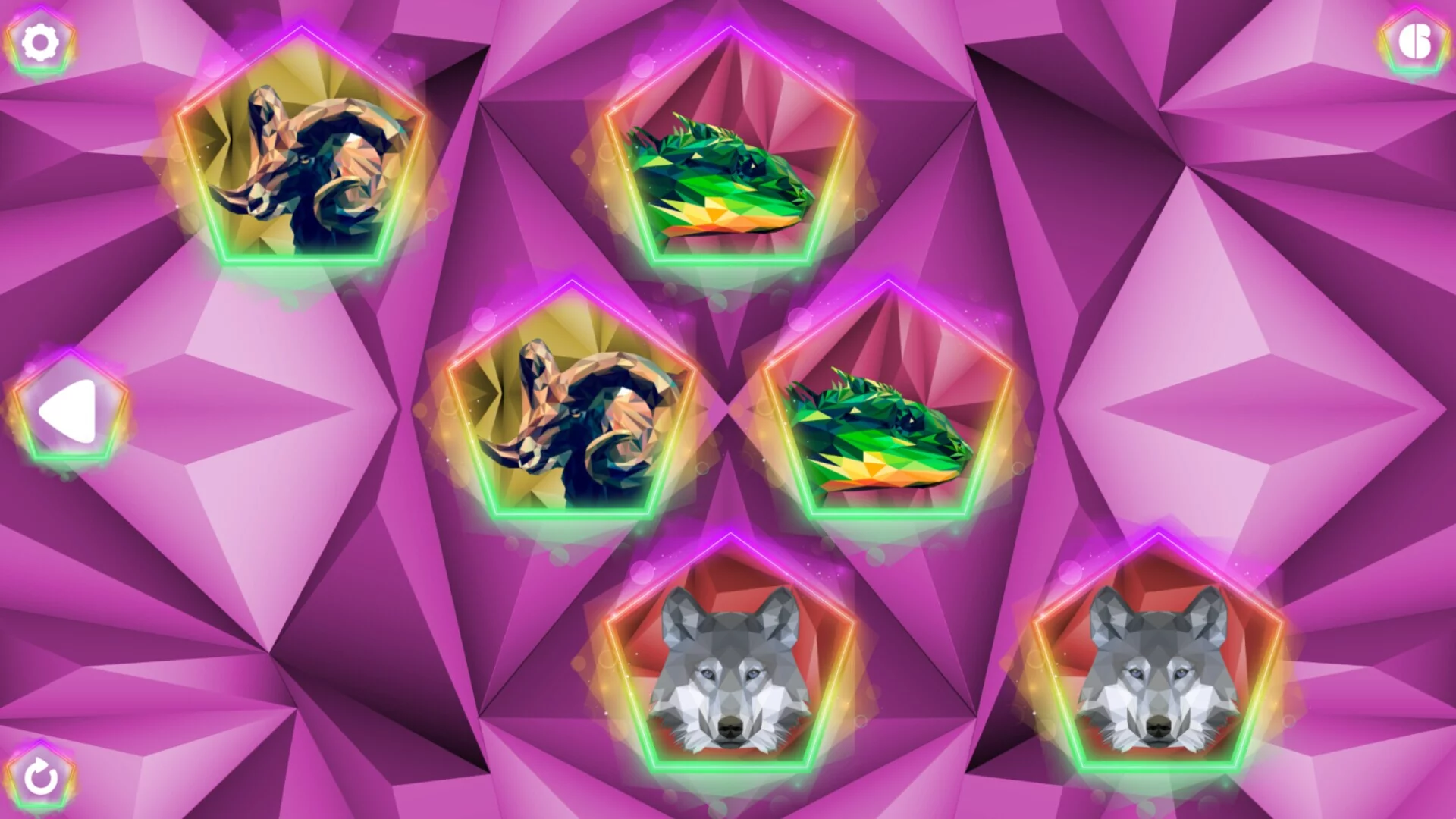 Изображение игры: Poly Memory: Animals