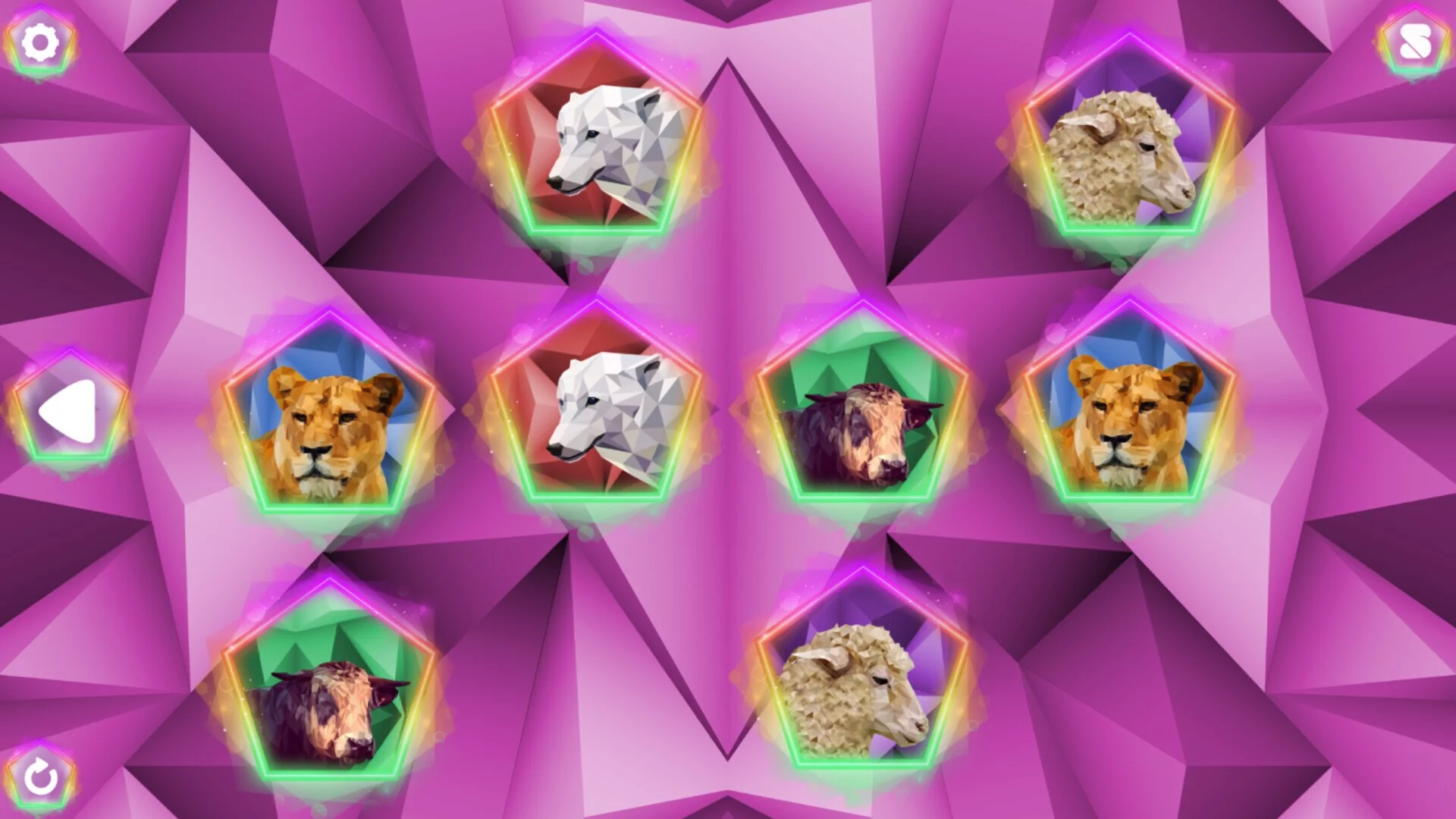 Изображение игры: Poly Memory: Animals