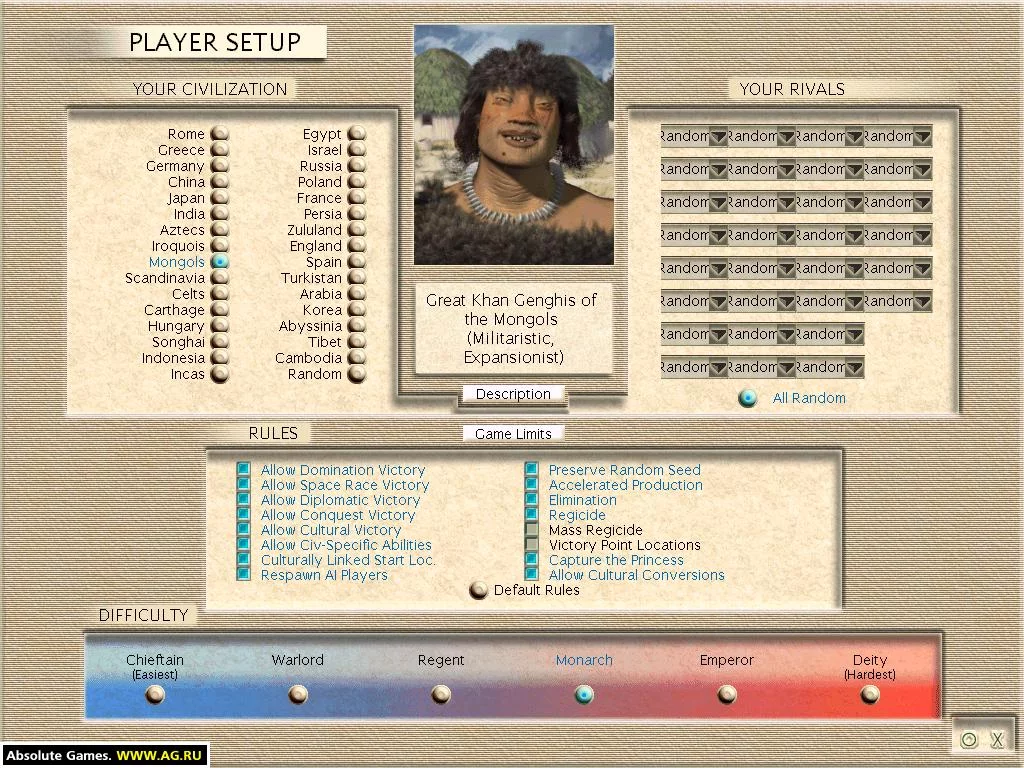 Изображение игры: Civilization 3: Play the World