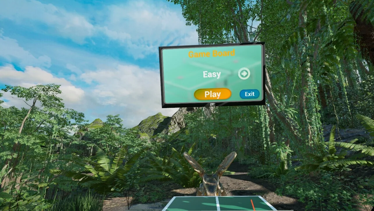 Изображение игры: VR Dinosaur Pingpong