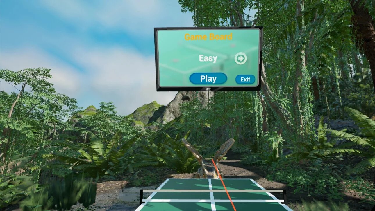 Изображение игры: VR Dinosaur Pingpong