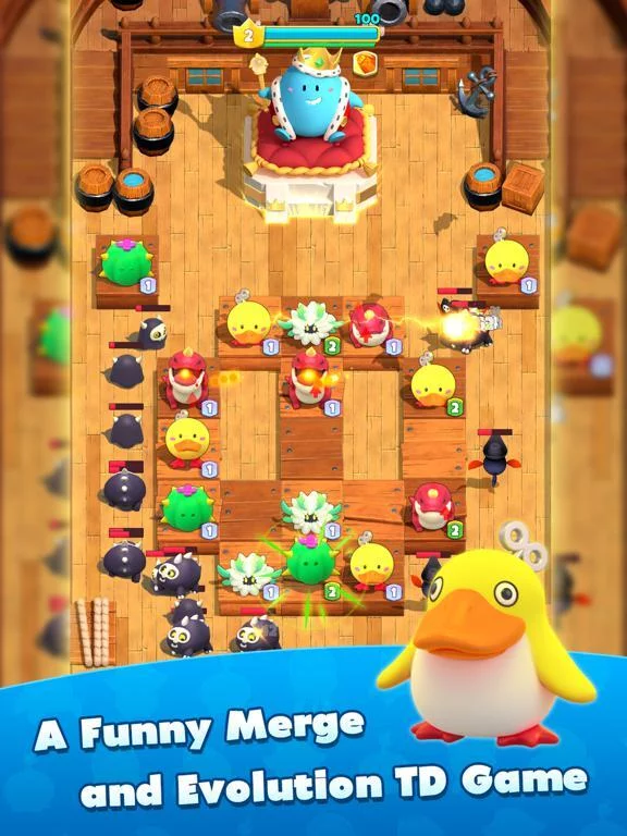 Изображение игры: MergEvo TD