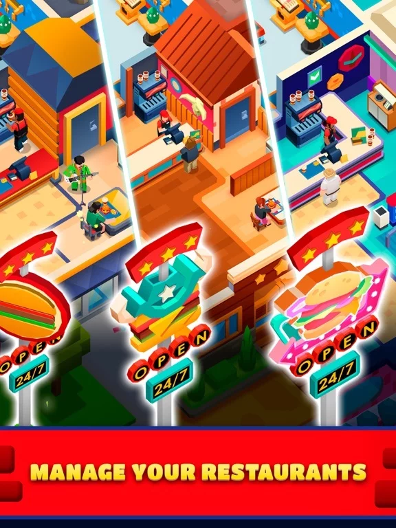 Изображение игры: Idle Burger Empire Tycoon—Game