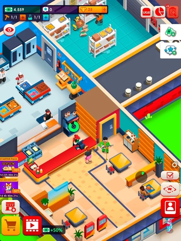Изображение игры: Idle Burger Empire Tycoon—Game