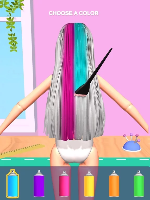 Изображение игры: Doll Makeover - DIY 3D Dolly