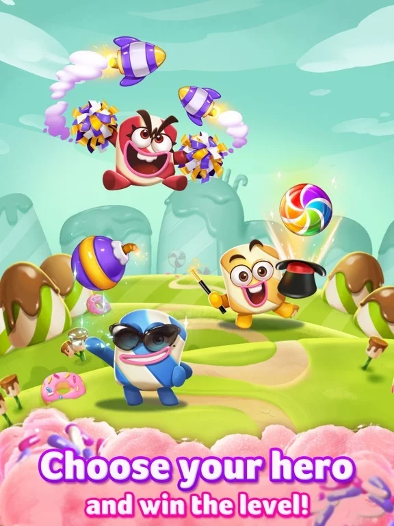 Изображение игры: Lollipop Sweet Heroes Match3