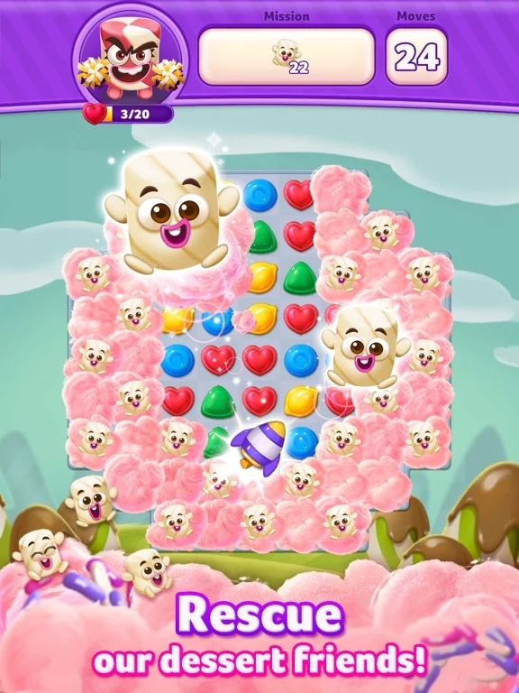 Изображение игры: Lollipop Sweet Heroes Match3