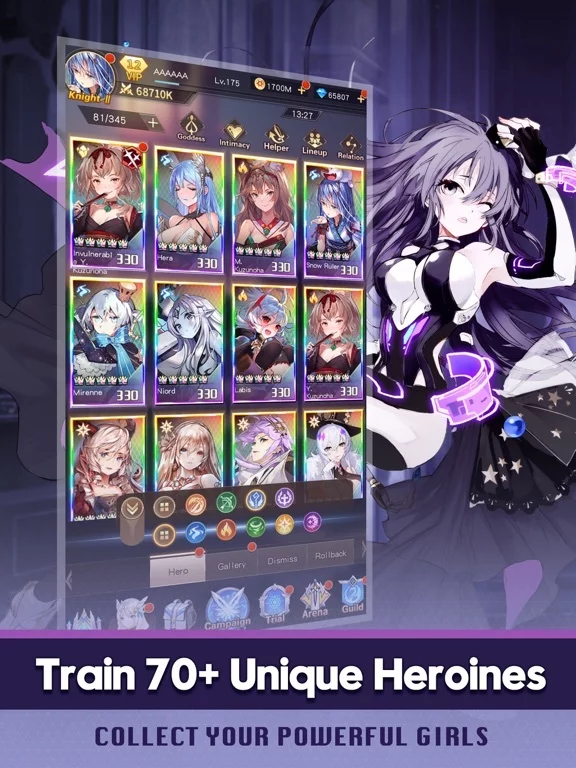 Изображение игры: Girls' Connect: Idle RPG
