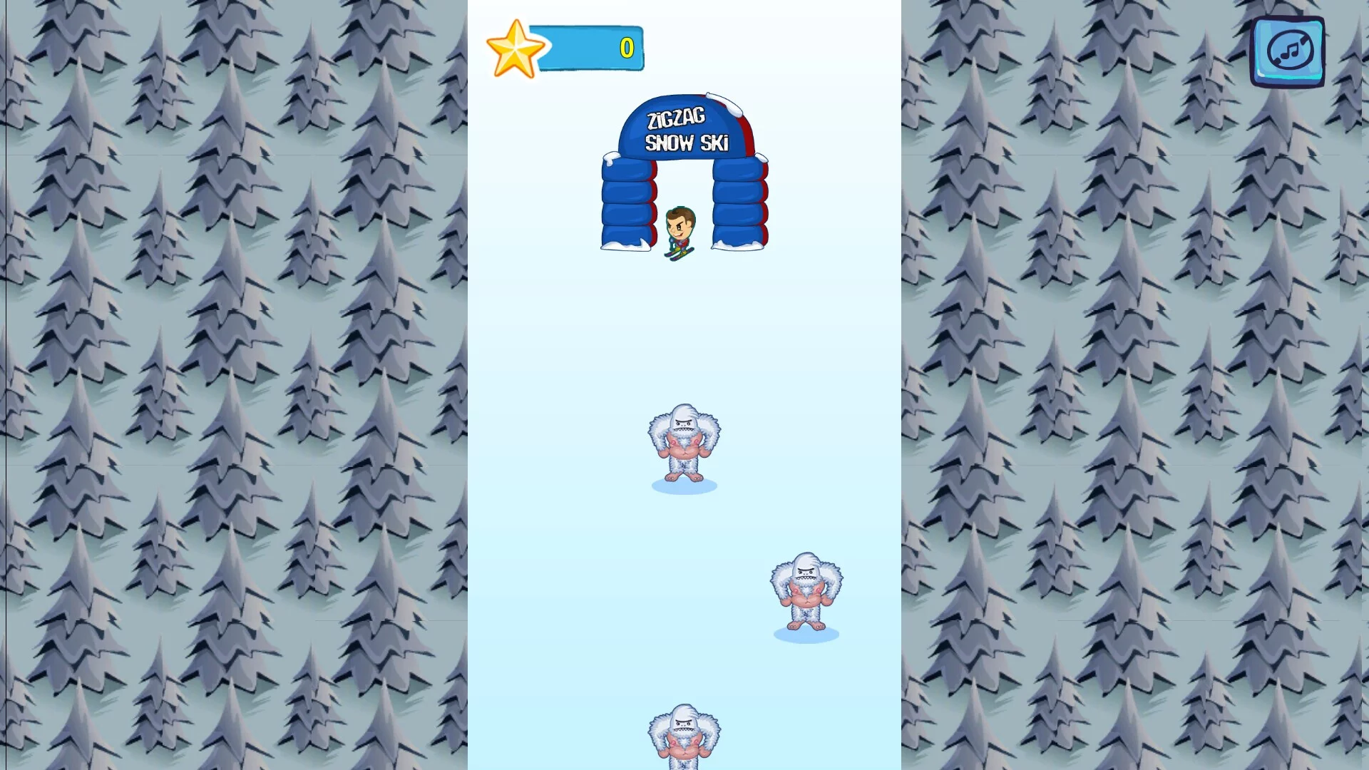 Изображение игры: ZigZagging Ski