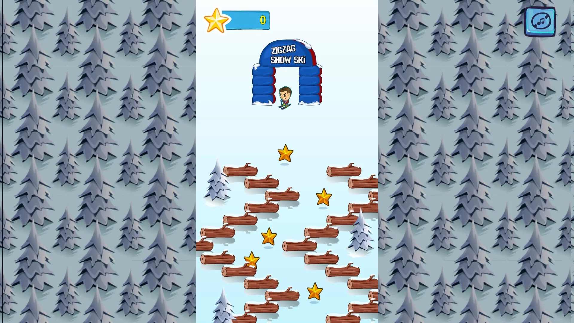 Изображение игры: ZigZagging Ski