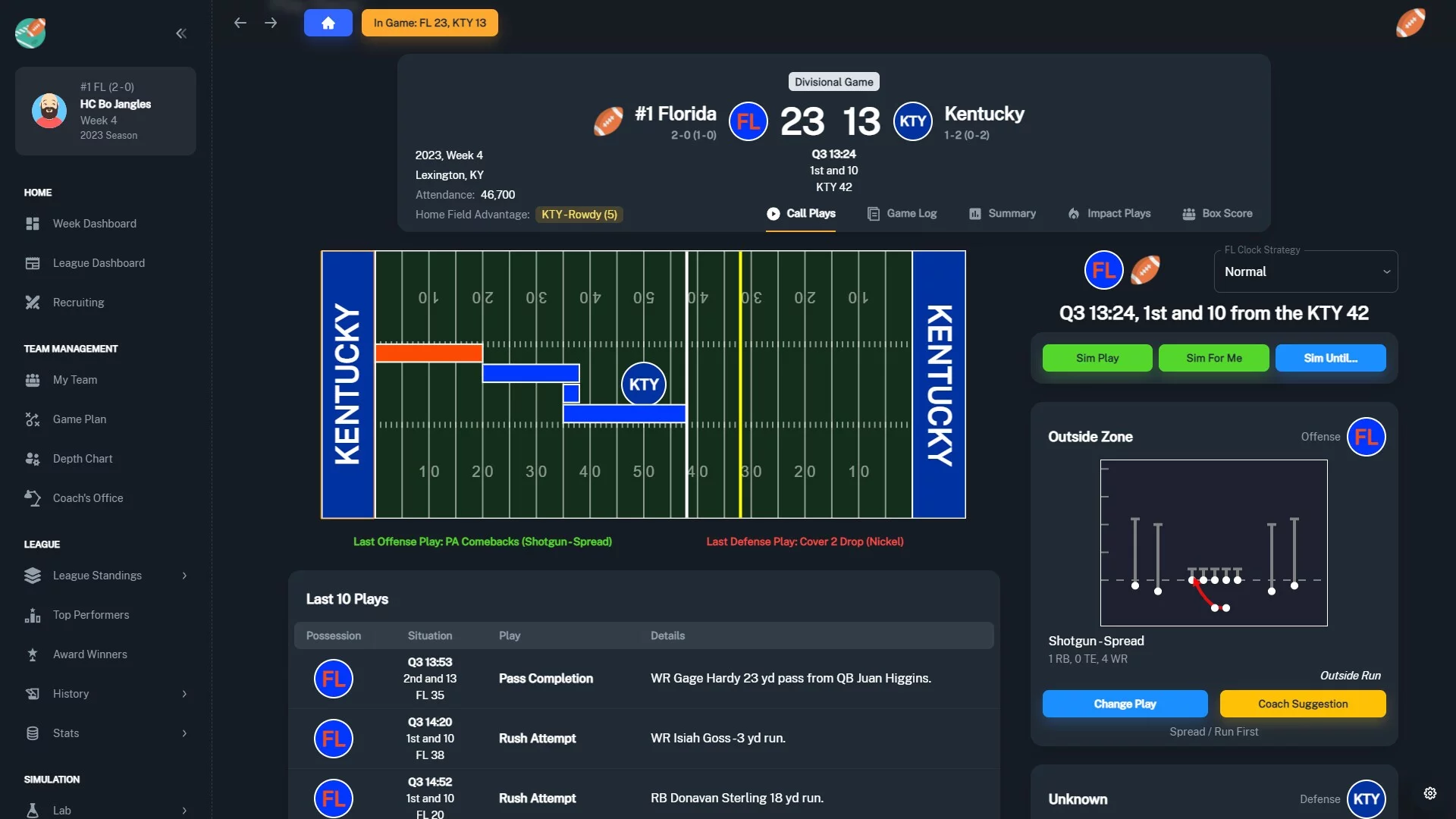 Изображение игры: Football Coach: College Dynasty