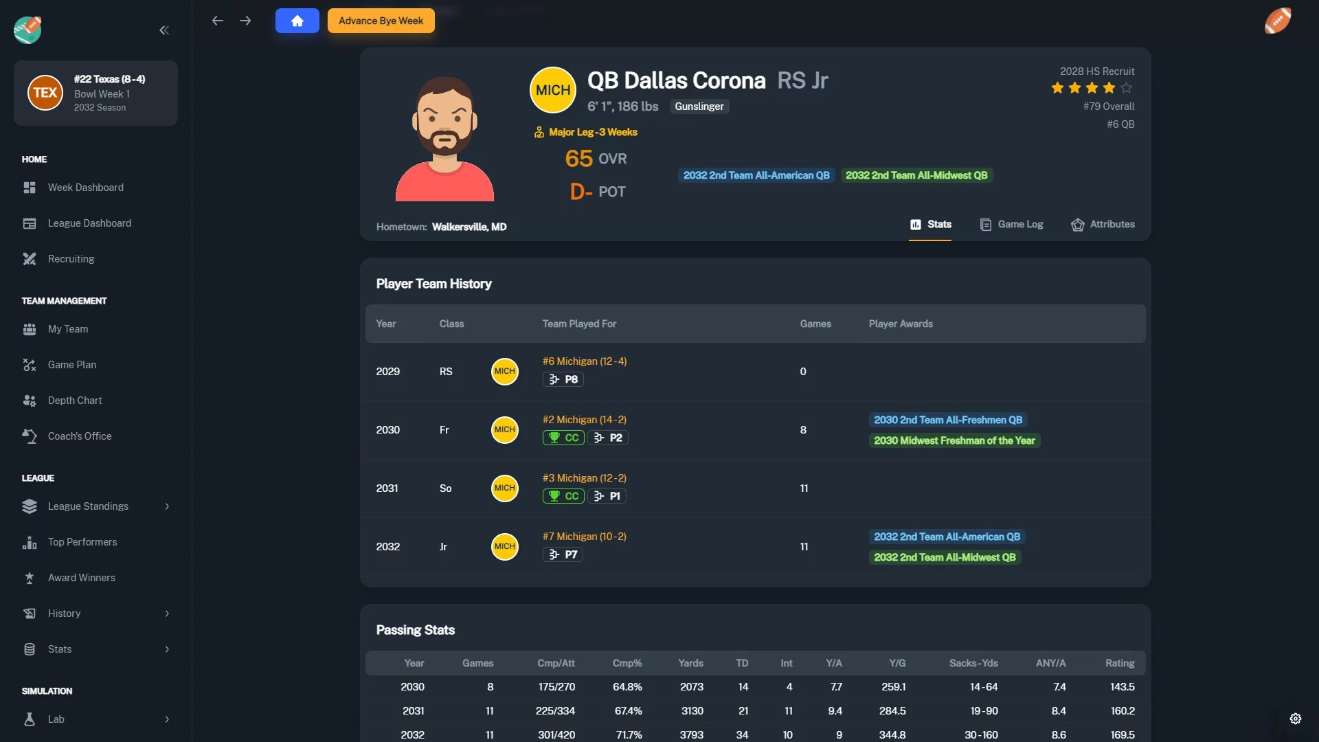 Изображение игры: Football Coach: College Dynasty