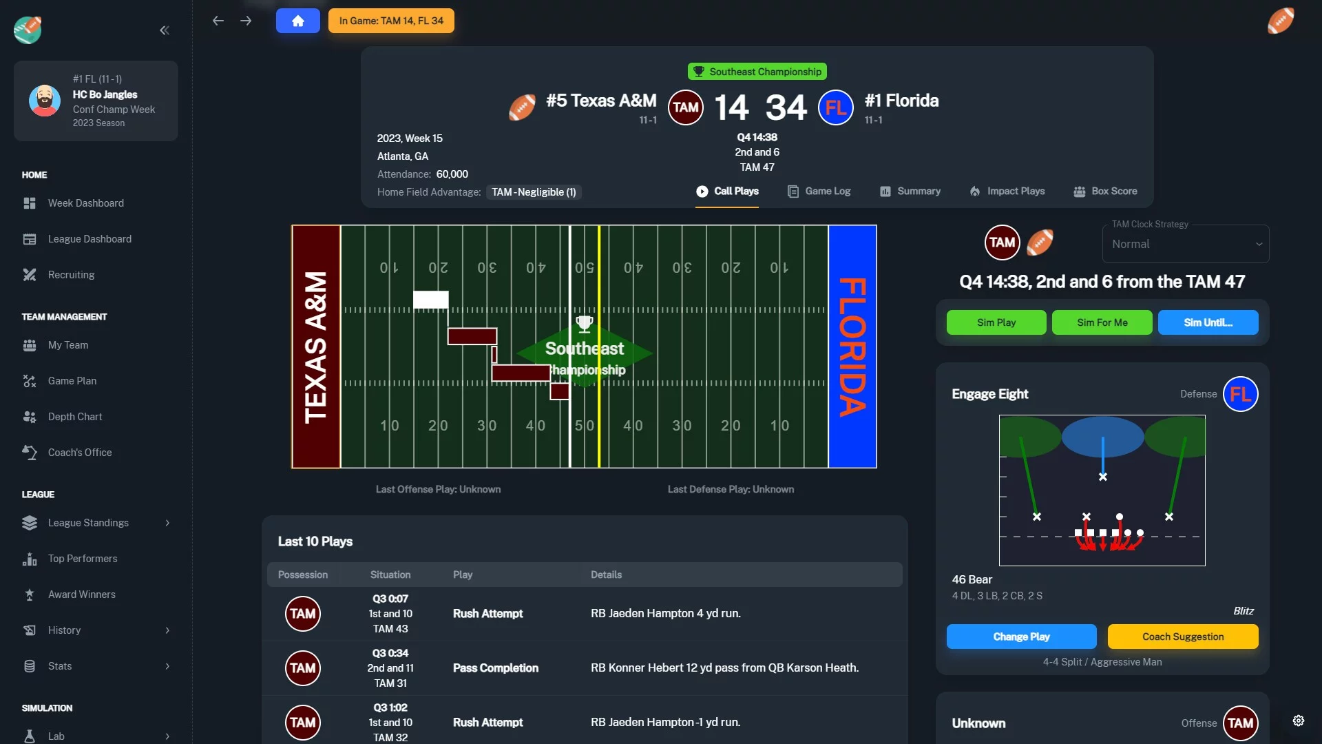 Изображение игры: Football Coach: College Dynasty