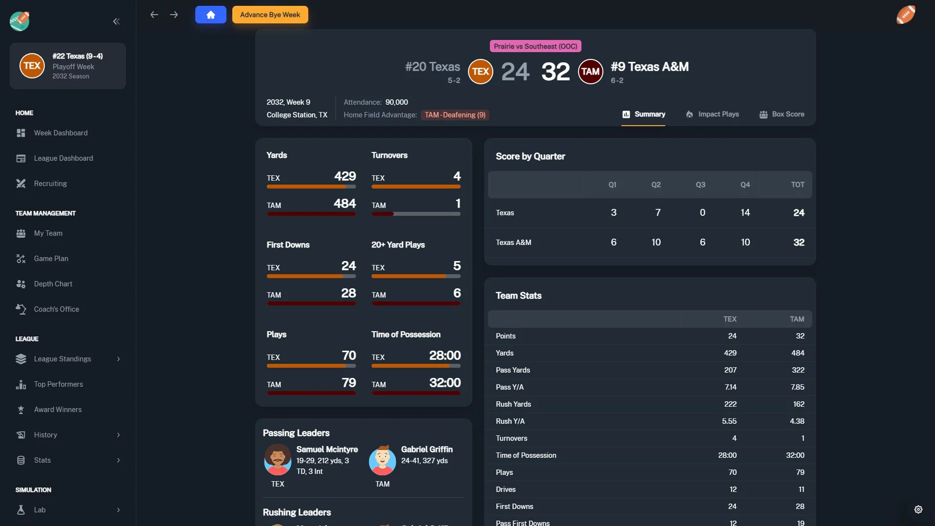 Изображение игры: Football Coach: College Dynasty