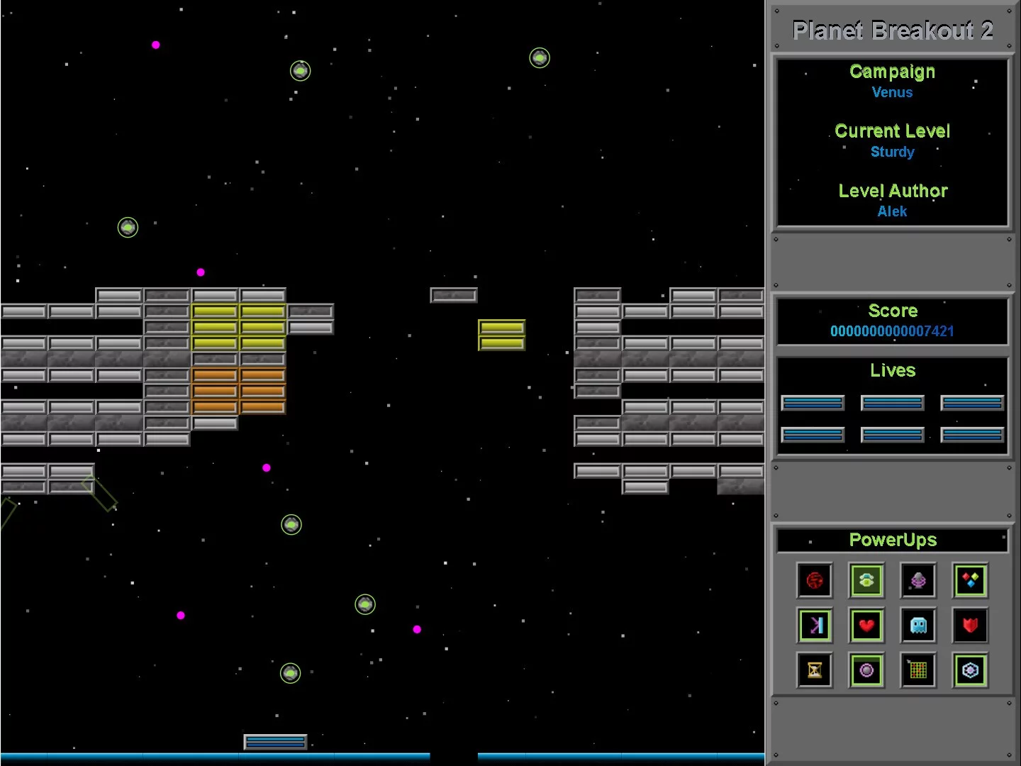 Изображение игры: Planet Breakout 2
