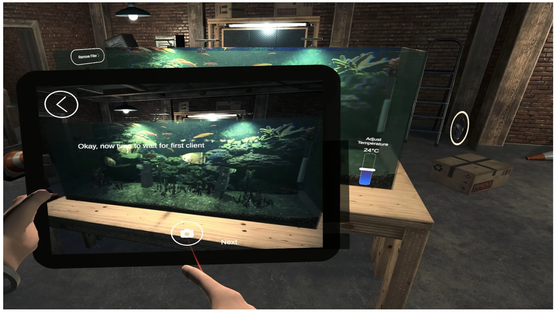 Изображение игры: Aquarist VR