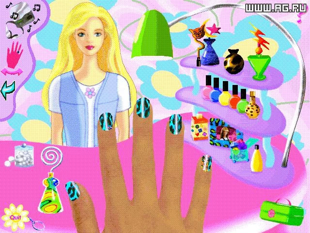 Изображение игры: Barbie Nail Designer