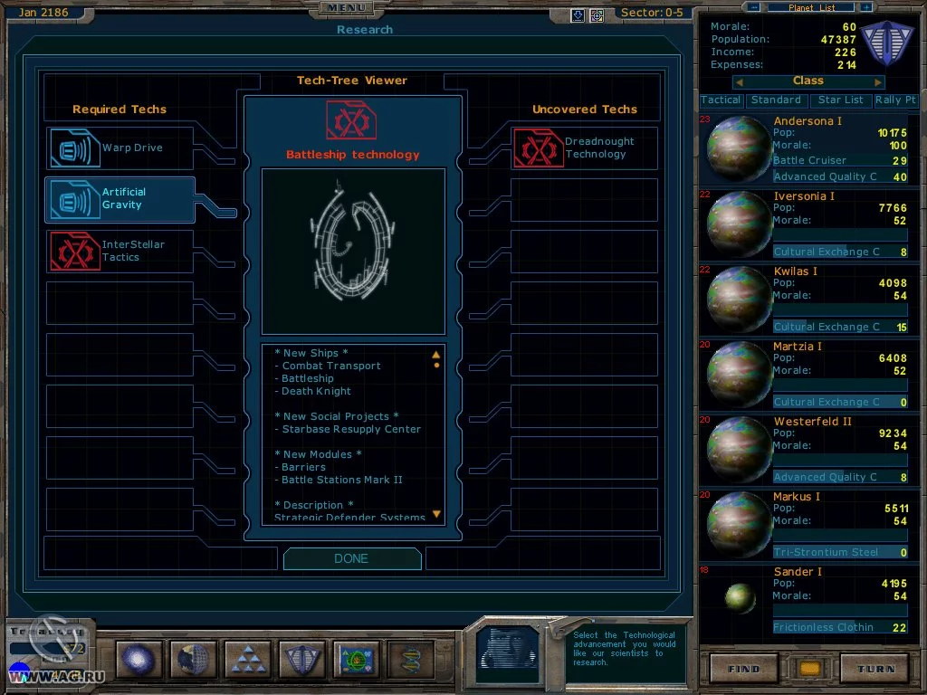 Изображение игры: Galactic Civilizations: Altarian Prophecy