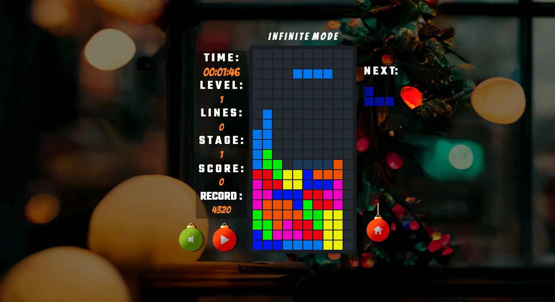 Изображение игры: Tetris Christmas