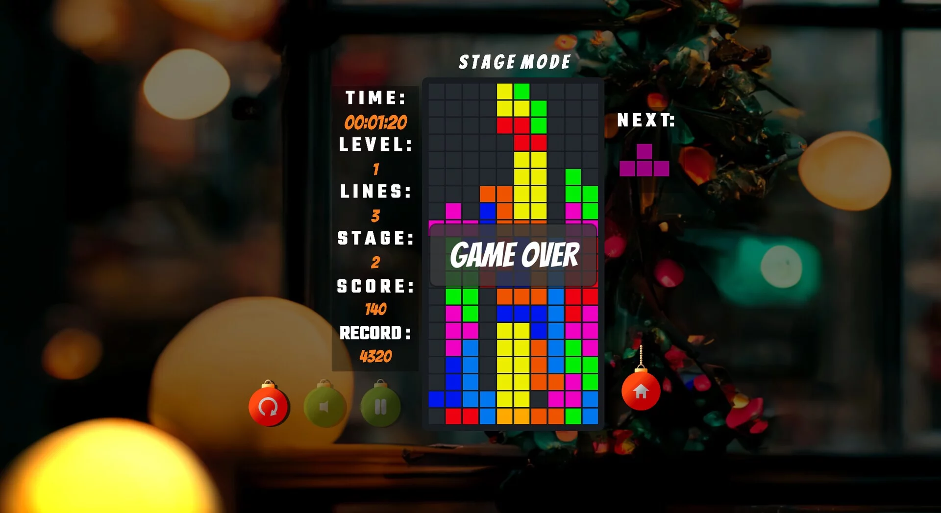 Изображение игры: Tetris Christmas