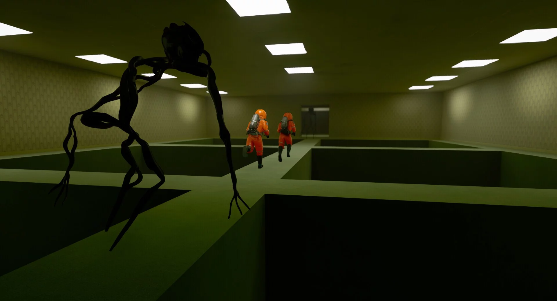 Изображение игры: The Backrooms Multiplayer