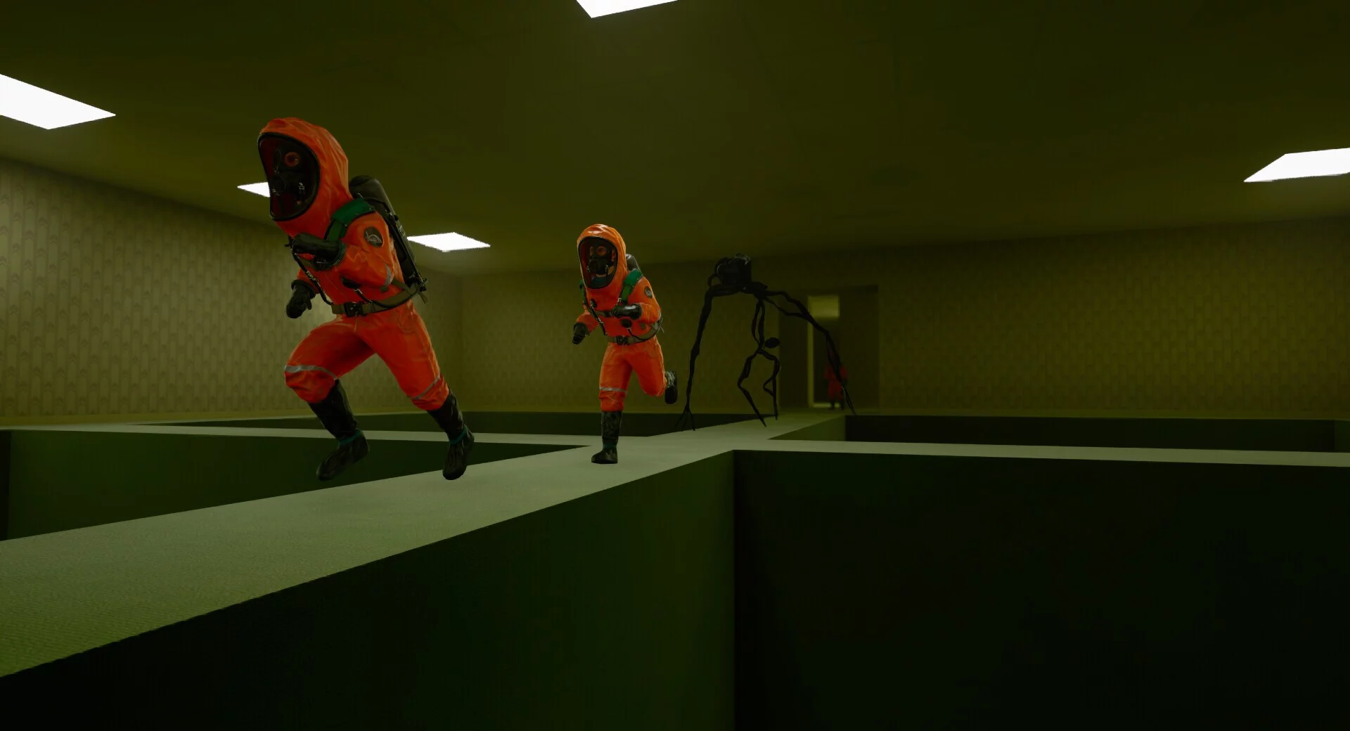 Изображение игры: The Backrooms Multiplayer