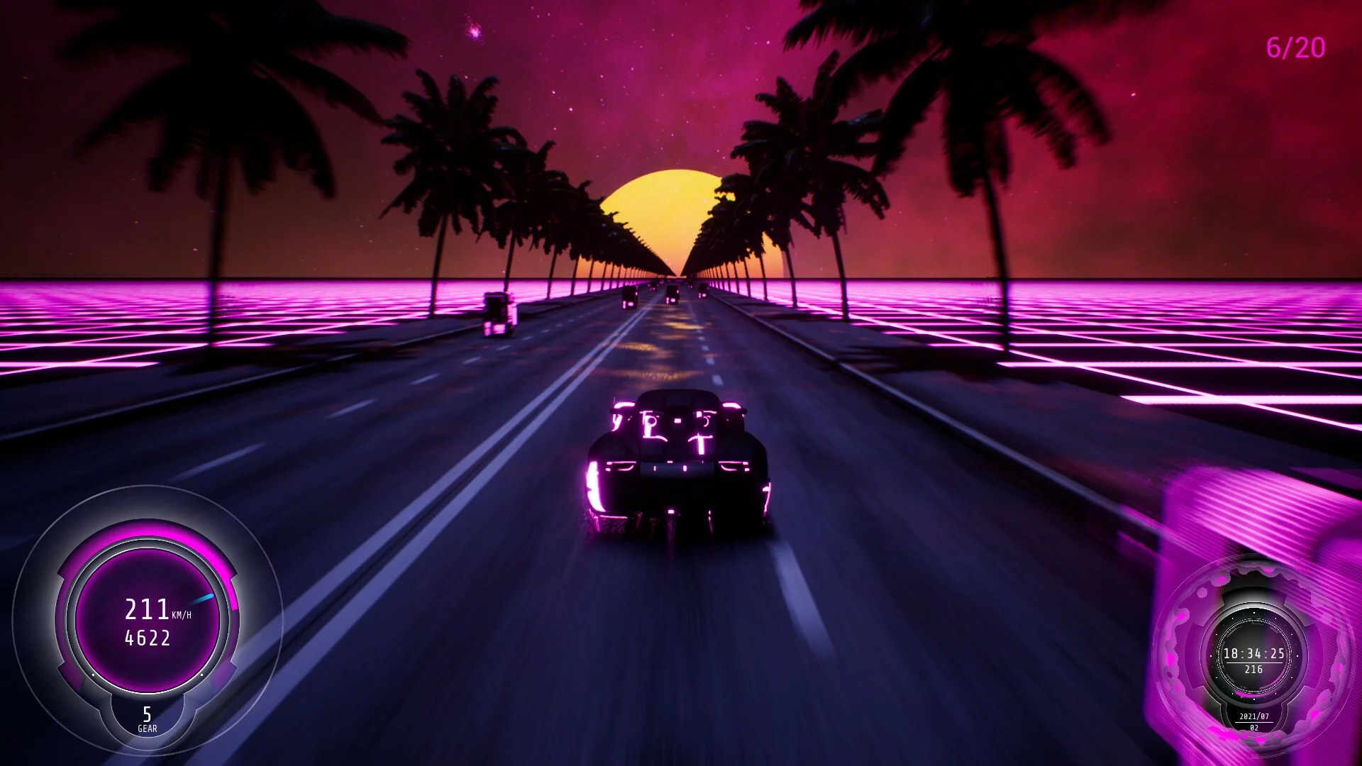 Изображение игры: Synthwave Burnout