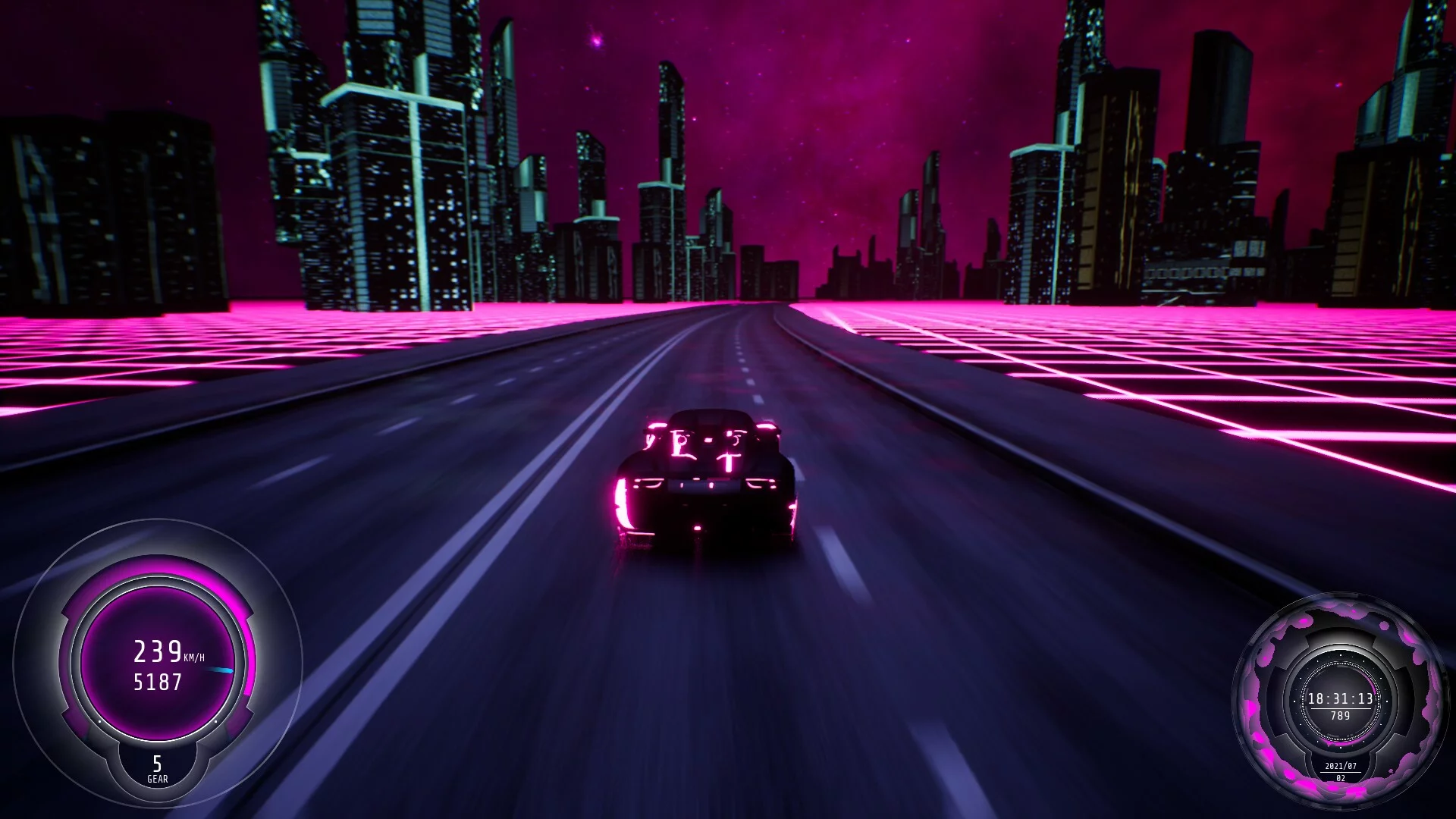 Изображение игры: Synthwave Burnout