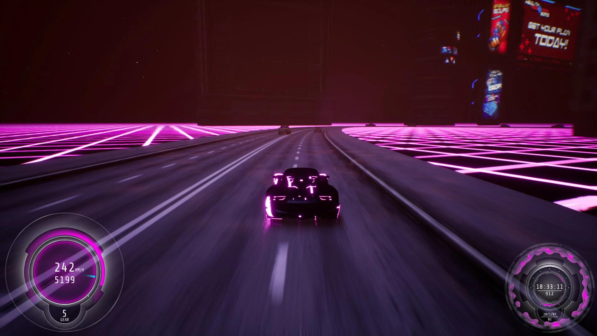 Изображение игры: Synthwave Burnout