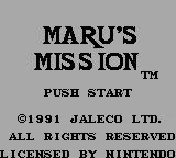 Изображение игры: Maru's Mission (1990)