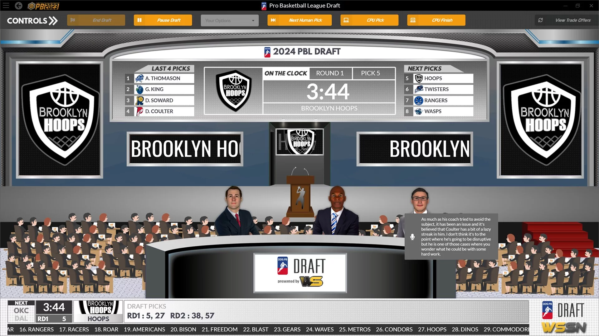 Изображение игры: Draft Day Sports: Pro Basketball 2023