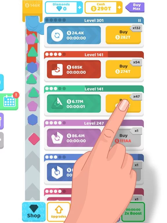 Изображение игры: Idle Shapes
