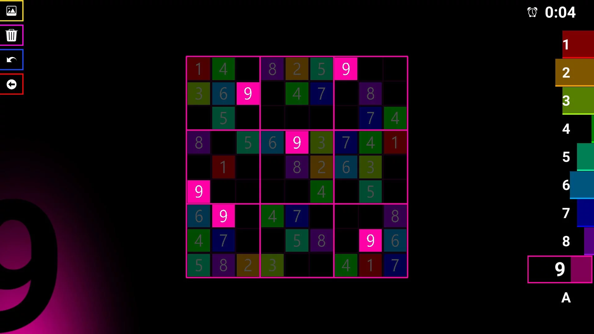 Изображение игры: Bright Sudoku