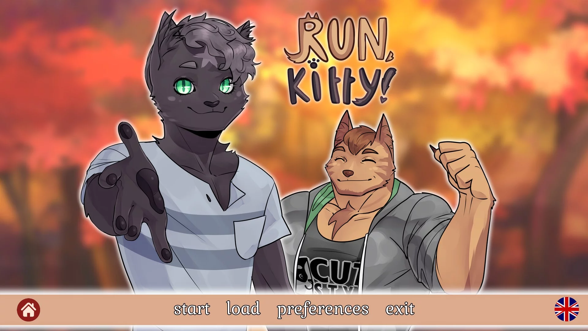 Изображение игры: Run, Kitty! - A Furry Gay Visual Novel