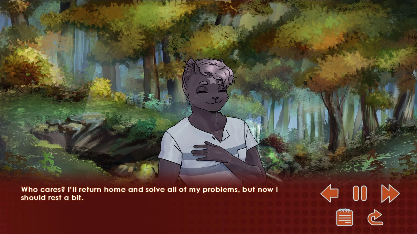 Изображение игры: Run, Kitty! - A Furry Gay Visual Novel