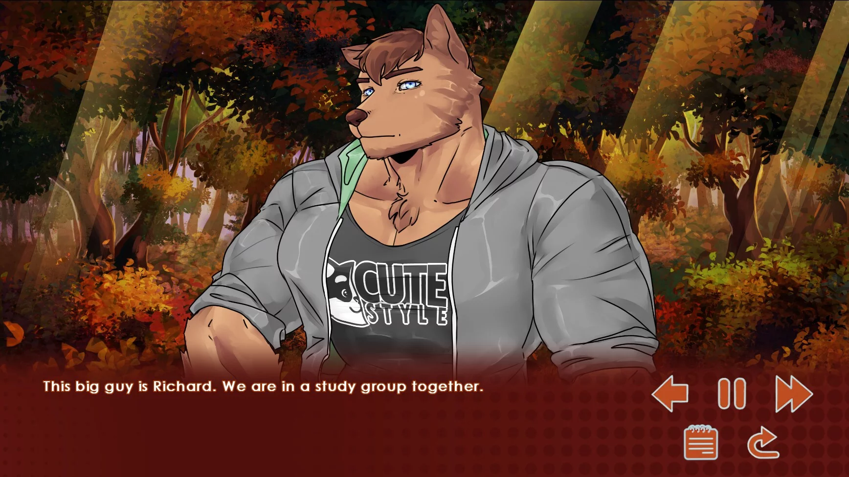 Изображение игры: Run, Kitty! - A Furry Gay Visual Novel