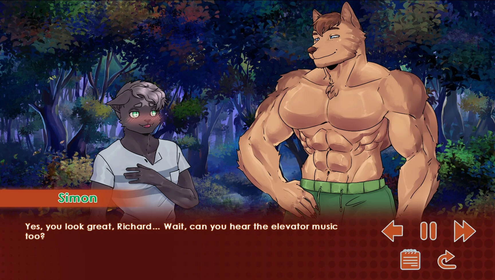Изображение игры: Run, Kitty! - A Furry Gay Visual Novel