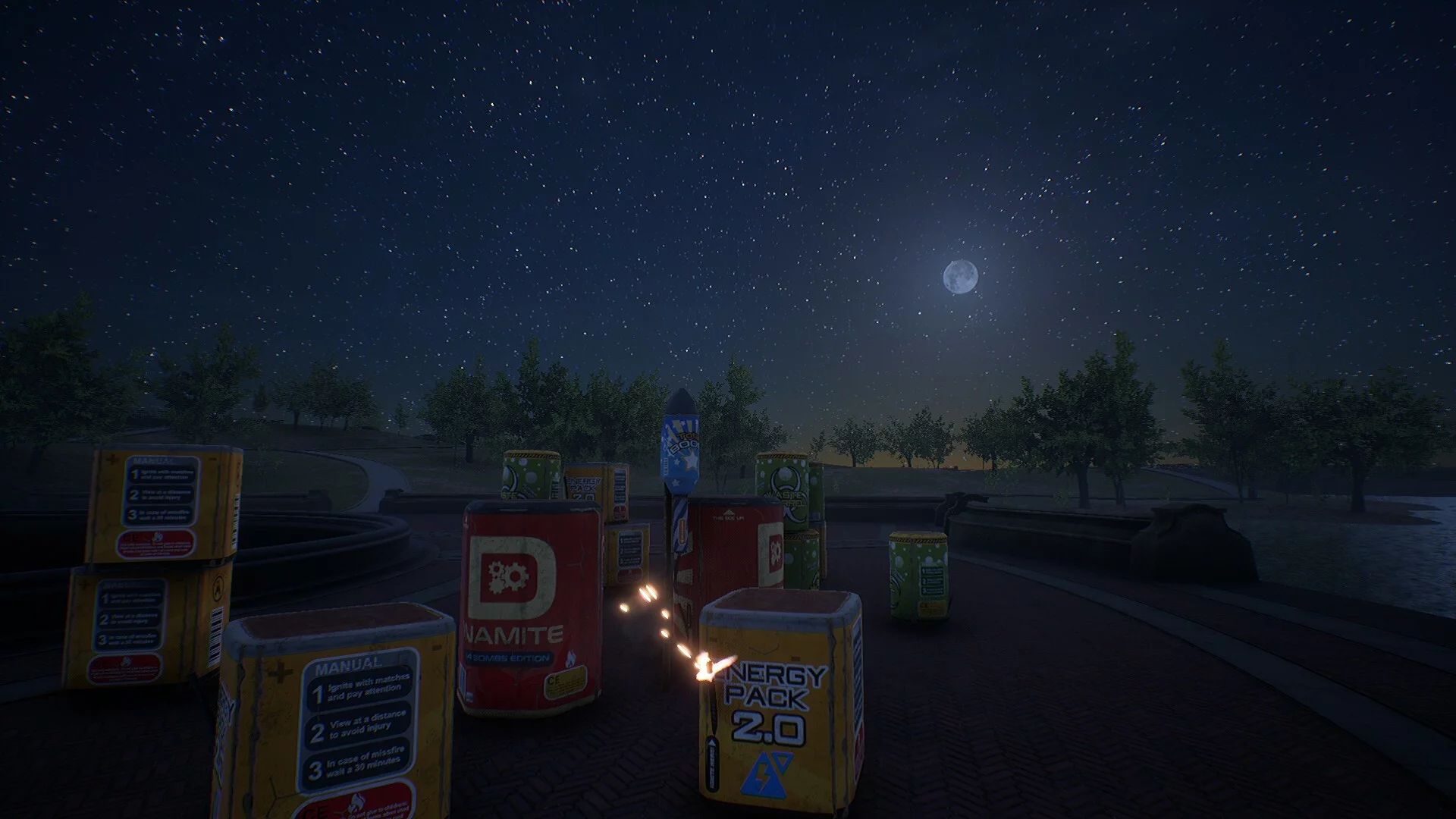 Изображение игры: Fireworks Simulator: Realistic