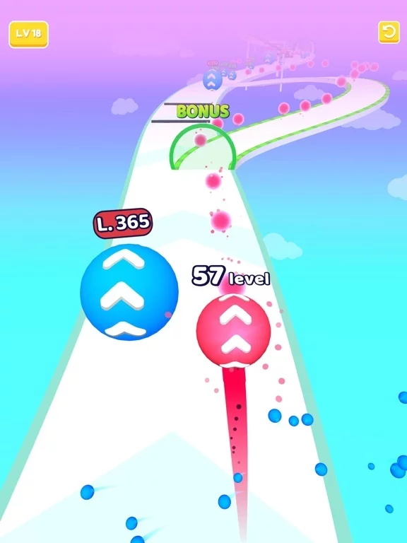 Изображение игры: Level Up Balls!