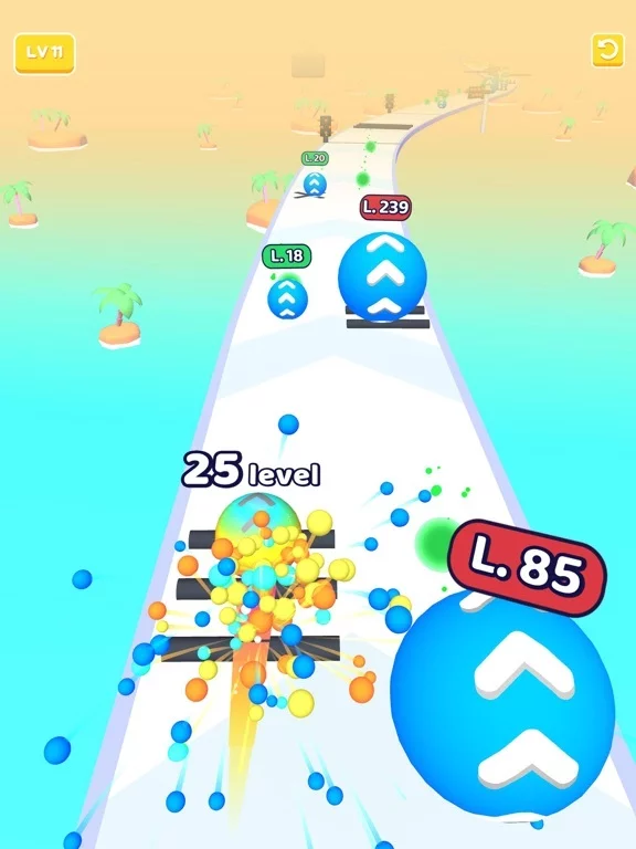 Изображение игры: Level Up Balls!