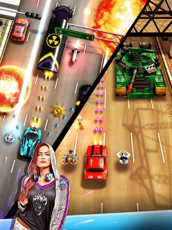 Изображение игры: Chaos Road - Combat Car Racing