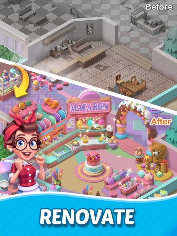 Изображение игры: Merge Cooking:Theme Restaurant