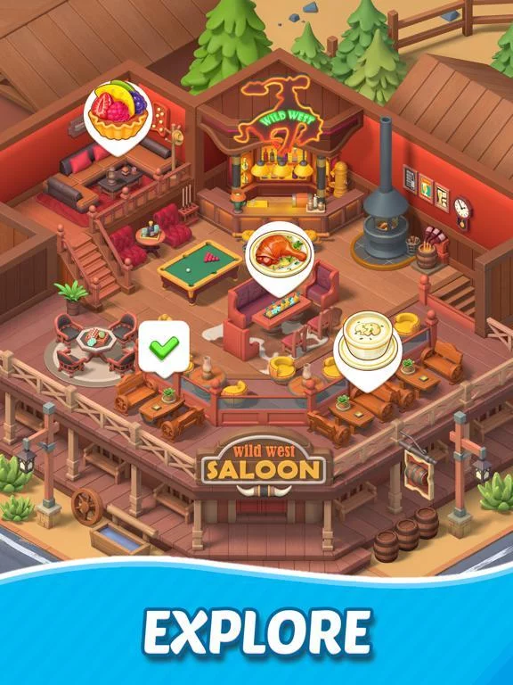 Изображение игры: Merge Cooking:Theme Restaurant