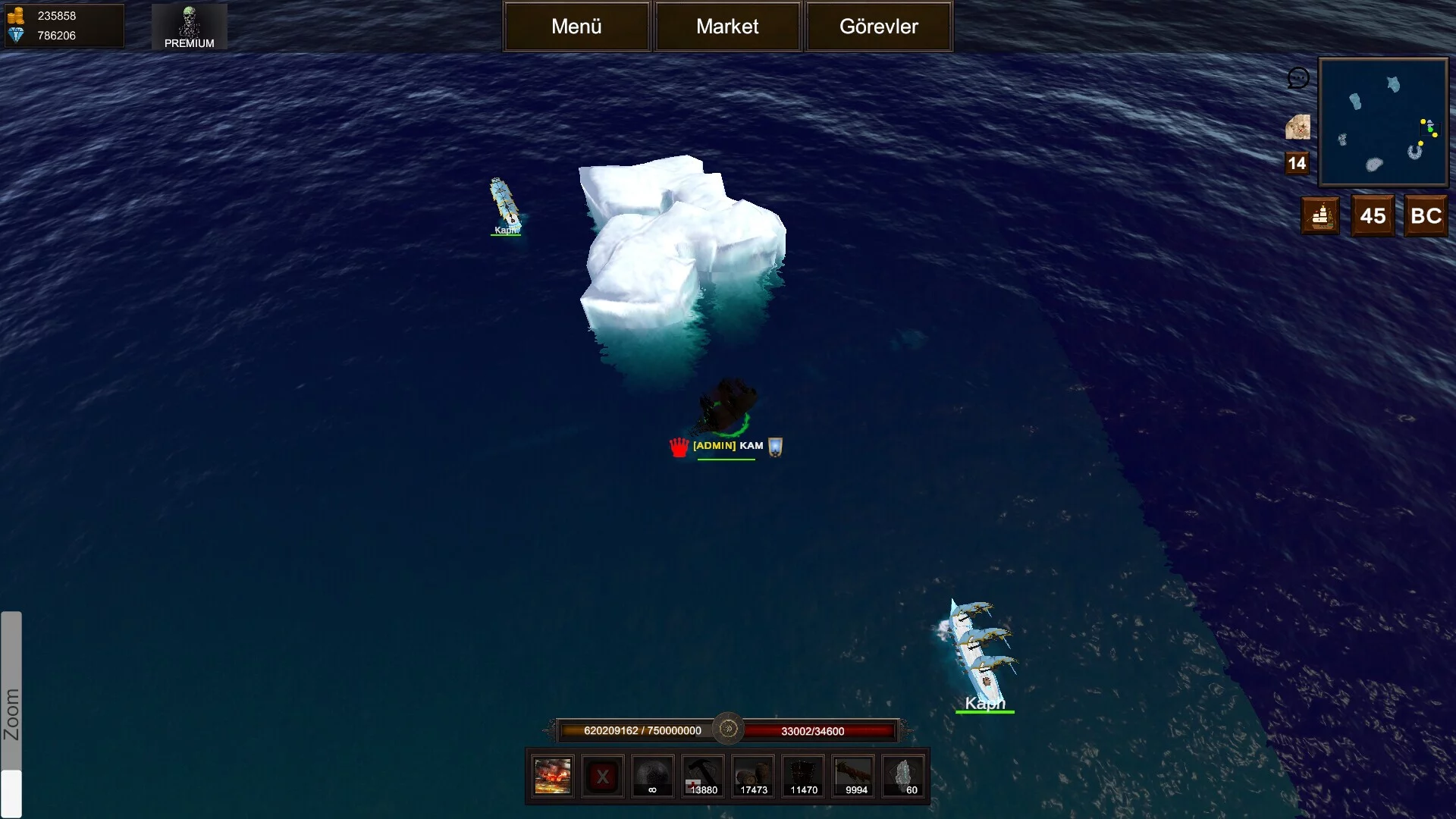 Изображение игры: Naval Battle Online
