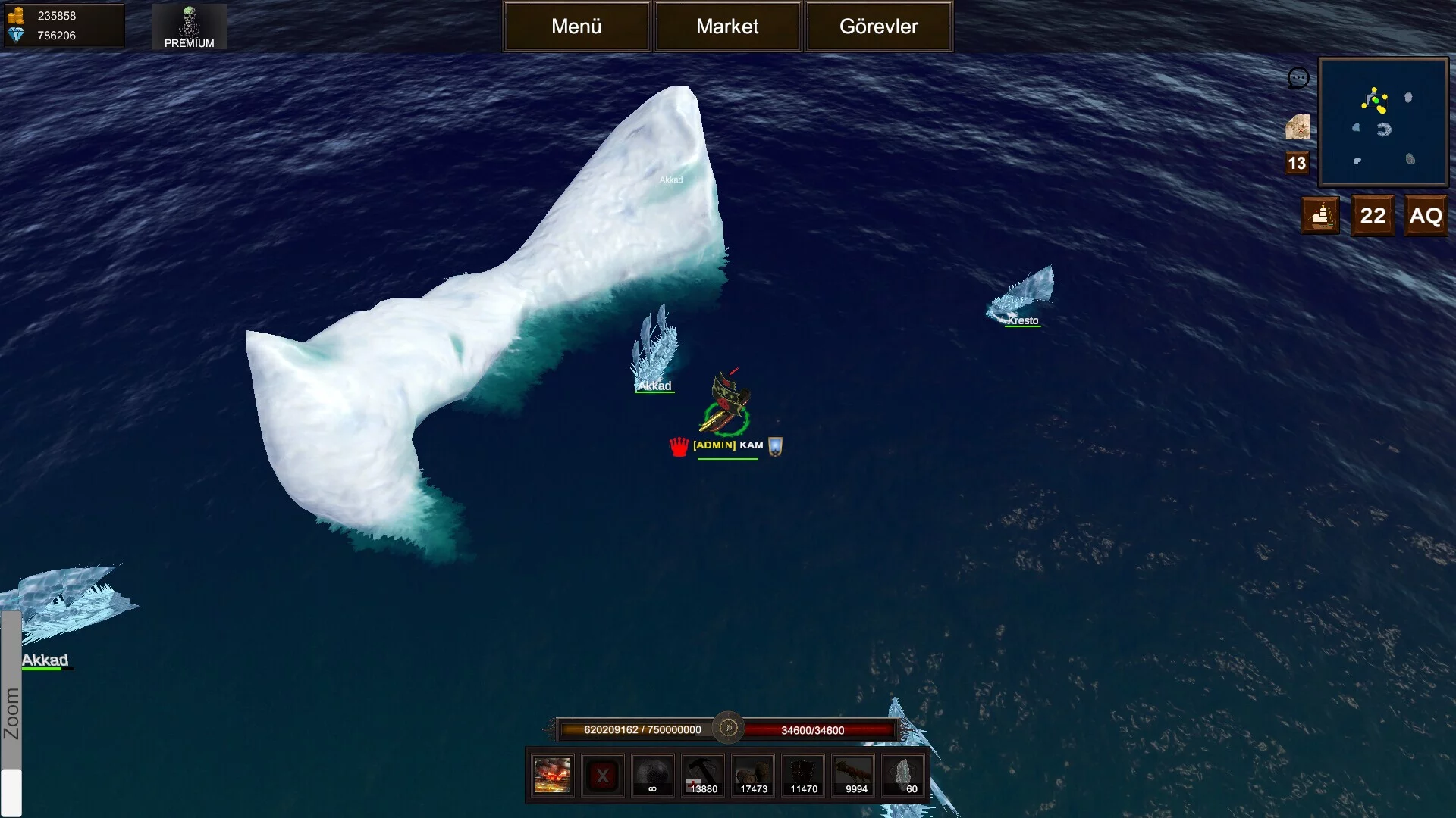 Изображение игры: Naval Battle Online