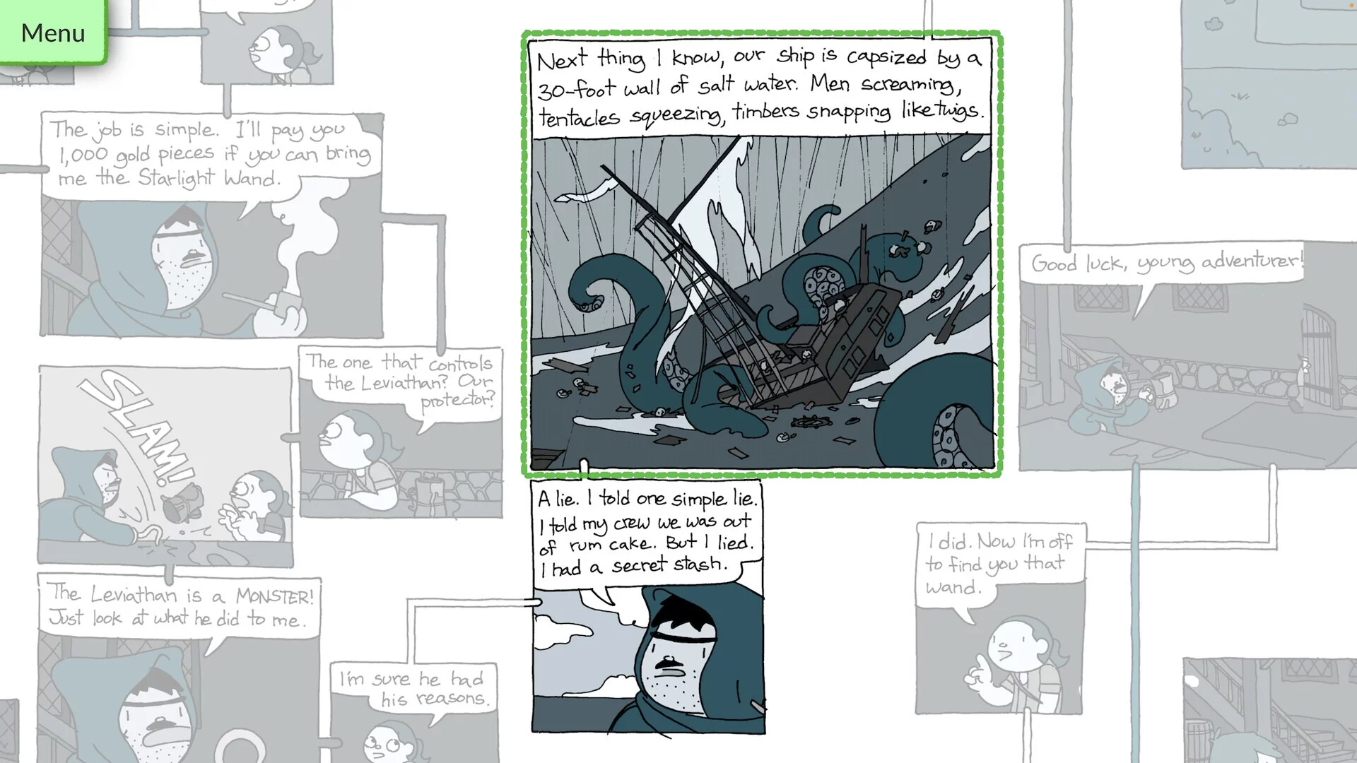 Изображение игры: Leviathan: An Interactive Comic Book