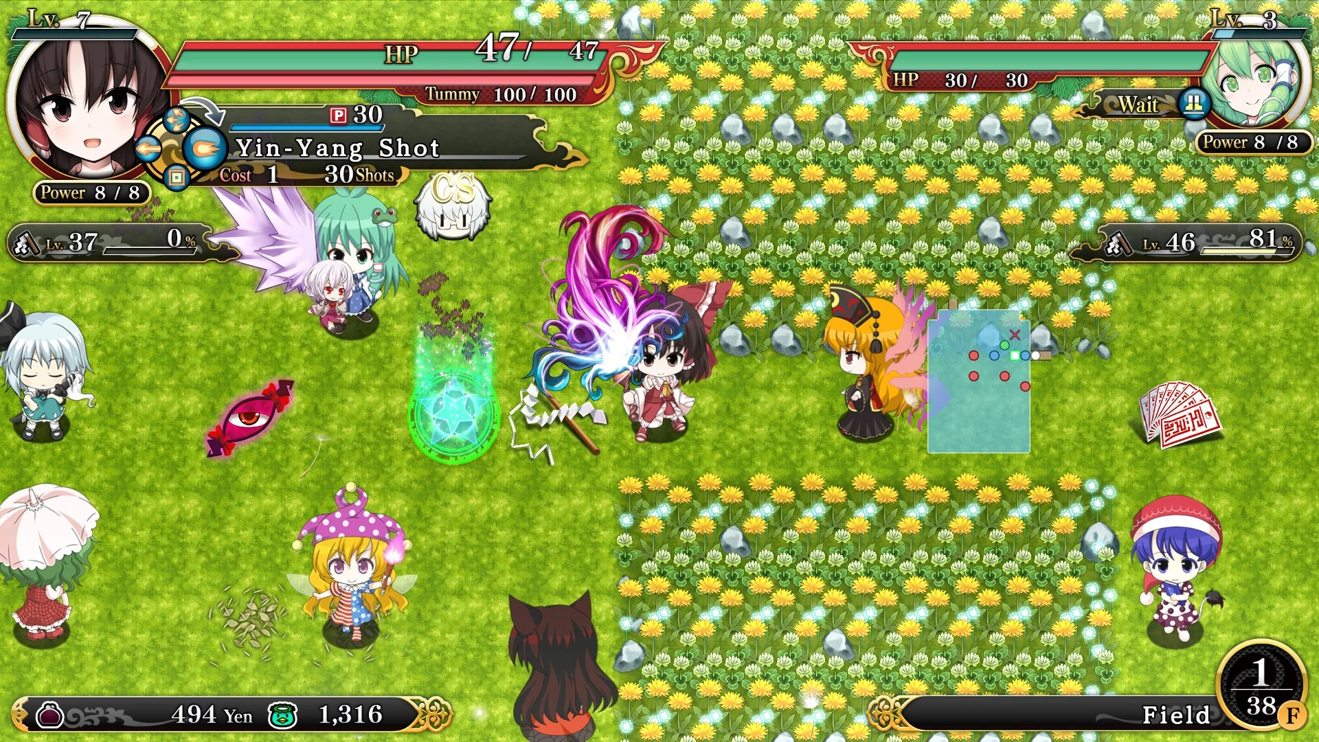 Изображение игры: Touhou Genso Wanderer -Reloaded- / 不可思议的幻想乡TOD -RELOADED- / 不思議の幻想郷TOD -RELOADED